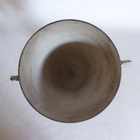 NEW SHABBY CHIC HANDLED DISTRESSED METAL URN VASE - Picture 3 of 10